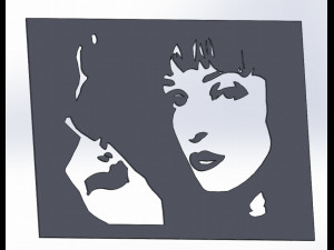 6 DXF File CNC g-code Industrial Laser PULP FICTION decorative Plasma Nr0661 Modelo 3D