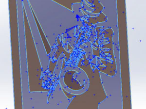 16 DXF File CNC g-code Industrial Laser Router Plasma Music Sax JAZZ Nr0662 3D Model