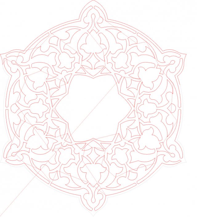 15 DXF File CNC g-code Laser Cut Mandala Vector DXF Plasma Router Nr0670 Model 3D .c4d .max .obj .3ds .fbx .stl .blend 