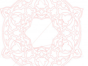 15 DXF File CNC g-code Laser Cut Mandala Vector DXF Plasma Router Nr0670 3D Model