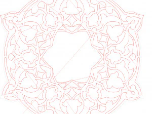 15 Arquivo DXF CNC g-code Corte a laser Mandala Vector DXF Plasma Router Nr0670 Modelo 3D