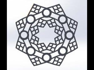 15 DXF File CNC g-code Laser Cut Mandala Vector DXF Plasma Router Nr0670 Model 3D