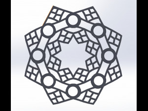 15 DXF File CNC g-code Laser Cut Mandala Vector DXF Plasma Router Nr0670 Model 3D