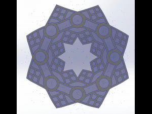 15 DXF File CNC g-code Laser Cut Mandala Vector DXF Plasma Router Nr0670 3D Model