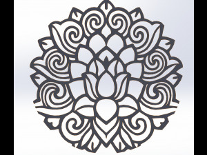 15 DXF File CNC g-code Laser Cut Mandala Vector DXF Plasma Router Nr0670 Model 3D