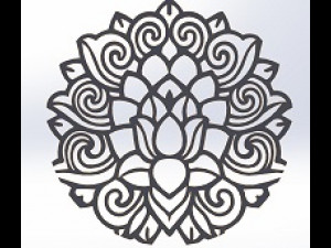 15 DXF File CNC g-code Laser Cut Mandala Vector DXF Plasma Router Nr0670 Model 3D