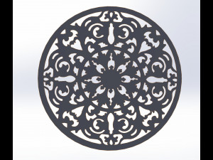 15 DXF File CNC g-code Laser Cut Mandala Vector DXF Plasma Router Nr0670 Model 3D