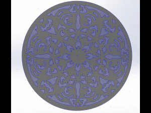 15 DXF File CNC g-code Laser Cut Mandala Vector DXF Plasma Router Nr0670 3D Model