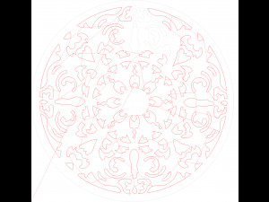 15 DXF File CNC g-code Laser Cut Mandala Vector DXF Plasma Router Nr0670 Model 3D