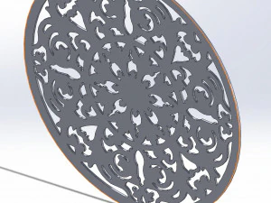 15 DXF File CNC g-code Laser Cut Mandala Vector DXF Plasma Router Nr0670 3D Model