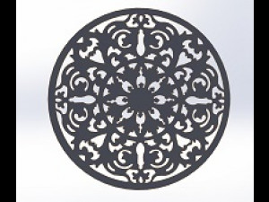 15 DXF File CNC g-code Laser Cut Mandala Vector DXF Plasma Router Nr0670 Model 3D