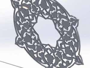 15 DXF File CNC g-code Laser Cut Mandala Vector DXF Plasma Router Nr0670 3D Model
