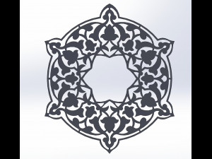 15 DXF File CNC g-code Laser Cut Mandala Vector DXF Plasma Router Nr0670 Model 3D