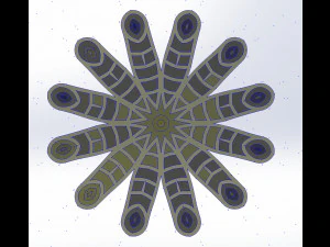 15 DXF File CNC g-code Laser Cut Mandala Vector DXF Plasma Router Nr0670 3D Model