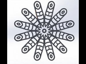 15 DXF File CNC g-code Laser Cut Mandala Vector DXF Plasma Router Nr0670 Model 3D