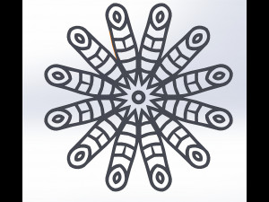 15 DXF File CNC g-code Laser Cut Mandala Vector DXF Plasma Router Nr0670 Model 3D