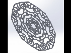 15 DXF File CNC g-code Laser Cut Mandala Vector DXF Plasma Router Nr0670 Model 3D