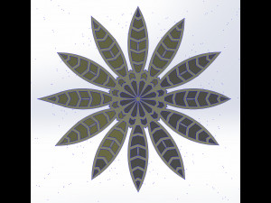 15 DXF File CNC g-code Laser Cut Mandala Vector DXF Plasma Router Nr0670 Model 3D