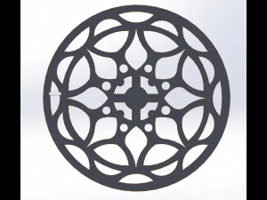 15 DXF File CNC g-code Laser Cut Mandala Vector DXF Plasma Router Nr0670 3D Model