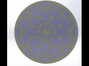 15 DXF File CNC g-code Laser Cut Mandala Vector DXF Plasma Router Nr0670 3D Model