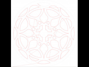 15 DXF File CNC g-code Laser Cut Mandala Vector DXF Plasma Router Nr0670 Model 3D