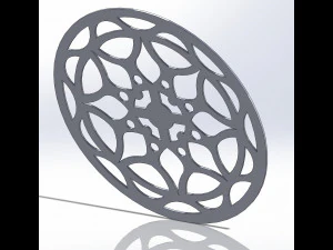 15 DXF File CNC g-code Laser Cut Mandala Vector DXF Plasma Router Nr0670 3D Model