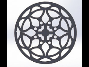 15 DXF File CNC g-code Laser Cut Mandala Vector DXF Plasma Router Nr0670 Model 3D