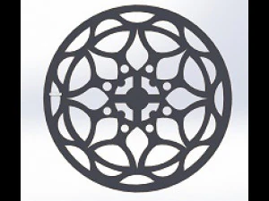 15 DXF File CNC g-code Laser Cut Mandala Vector DXF Plasma Router Nr0670 3D Model