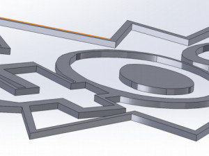 25 DXF File CNC Industrial Laser G-CODE Cut Plasma Router Water SIGN Nr0680 3D Model