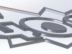 25 DXF File CNC Industrial Laser G-CODE Cut Plasma Router Water SIGN Nr0680 3D Model