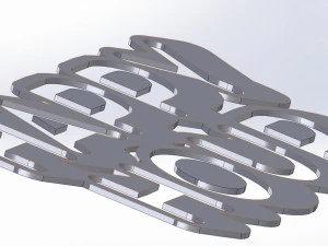25 DXF File CNC Industrial Laser G-CODE Cut Plasma Router Water SIGN Nr0680 3D Model