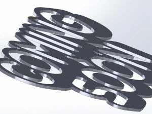 25 DXF File CNC Industrial Laser G-CODE Cut Plasma Router Water SIGN Nr0680 3D Model