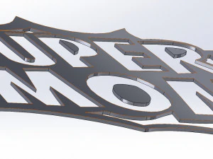 25 DXF File CNC Industrial Laser G-CODE Cut Plasma Router Water SIGN Nr0680 3D Model