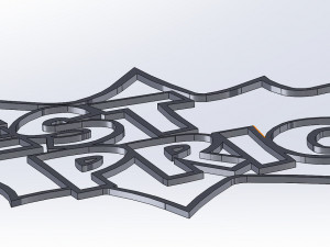 25 DXF File CNC Industrial Laser G-CODE Cut Plasma Router Water SIGN Nr0680 3D Model