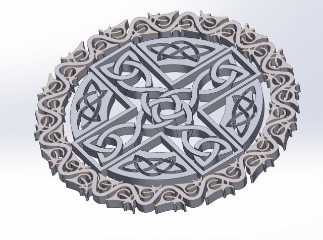 10 DXF File CNC g-code Industrial Laser DECORATIVE CELTIC CROSS Nr0685 3D Model .c4d .max .obj .3ds .fbx .stl .blend 