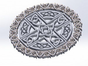 10 DXF File CNC g-code Industrial Laser DECORATIVE CELTIC CROSS Nr0685 Modelo 3D