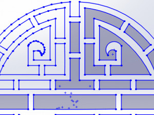 10 DXF File CNC g-code Industrial Laser DECORATIVE CELTIC CROSS Nr0685 3D Model