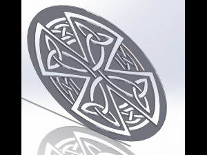 10 DXF File CNC g-code Industrial Laser DECORATIVE CELTIC CROSS Nr0685 3D Model