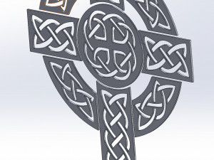 10 DXF File CNC g-code Industrial Laser DECORATIVE CELTIC CROSS Nr0685 3D Model