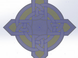 10 DXF File CNC g-code Industrial Laser DECORATIVE CELTIC CROSS Nr0685 3D Model