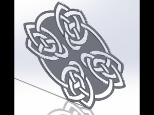 10 DXF File CNC g-code Industrial Laser DECORATIVE CELTIC CROSS Nr0685 3D Model