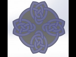 10 DXF File CNC g-code Industrial Laser DECORATIVE CELTIC CROSS Nr0685 3D Model