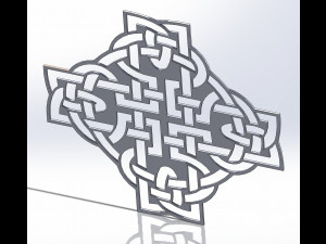 10 DXF File CNC g-code Industrial Laser DECORATIVE CELTIC CROSS Nr0685 3D Model