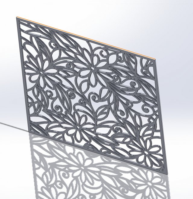 10 DXF File CNC g-code Industrial Laser DECORATIVE PANEL SQUARE Plasma Nr0691 3D Model .c4d .max .obj .3ds .fbx .stl .blend 