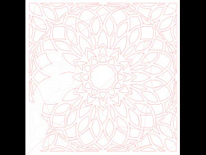 10 DXF File CNC g-code Industrial Laser DECORATIVE PANEL SQUARE Plasma Nr0691 3D Model
