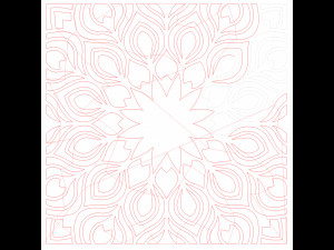 10 DXF File CNC g-code Industrial Laser DECORATIVE PANEL SQUARE Plasma Nr0691 3D Model