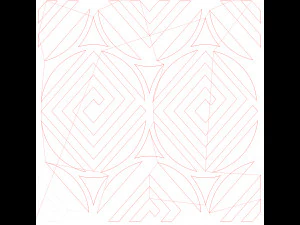 10 DXF File CNC g-code Industrial Laser DECORATIVE PANEL SQUARE Plasma Nr0691 3D Model