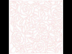 10 DXF File CNC g-code Industrial Laser DECORATIVE PANEL SQUARE Plasma Nr0691 3D Model