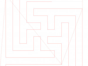 10 DXF File CNC g-code Industrial Laser DECORATIVE PANEL SQUARE Plasma Nr0692 Modelo 3D