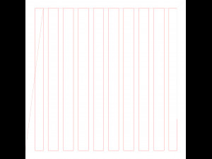 10 DXF File CNC g-code Industrial Laser DECORATIVE PANEL SQUARE Plasma Nr0692 Modelo 3D